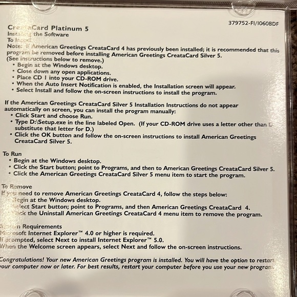 🌻 American Greetings creatacard Silver 5 - Picture 4 of 5